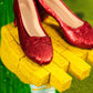 Wizard of Oz - Scaled Ruby Slippers Statuette on light-up Stand