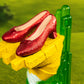 Wizard of Oz - Scaled Ruby Slippers Statuette on light-up Stand