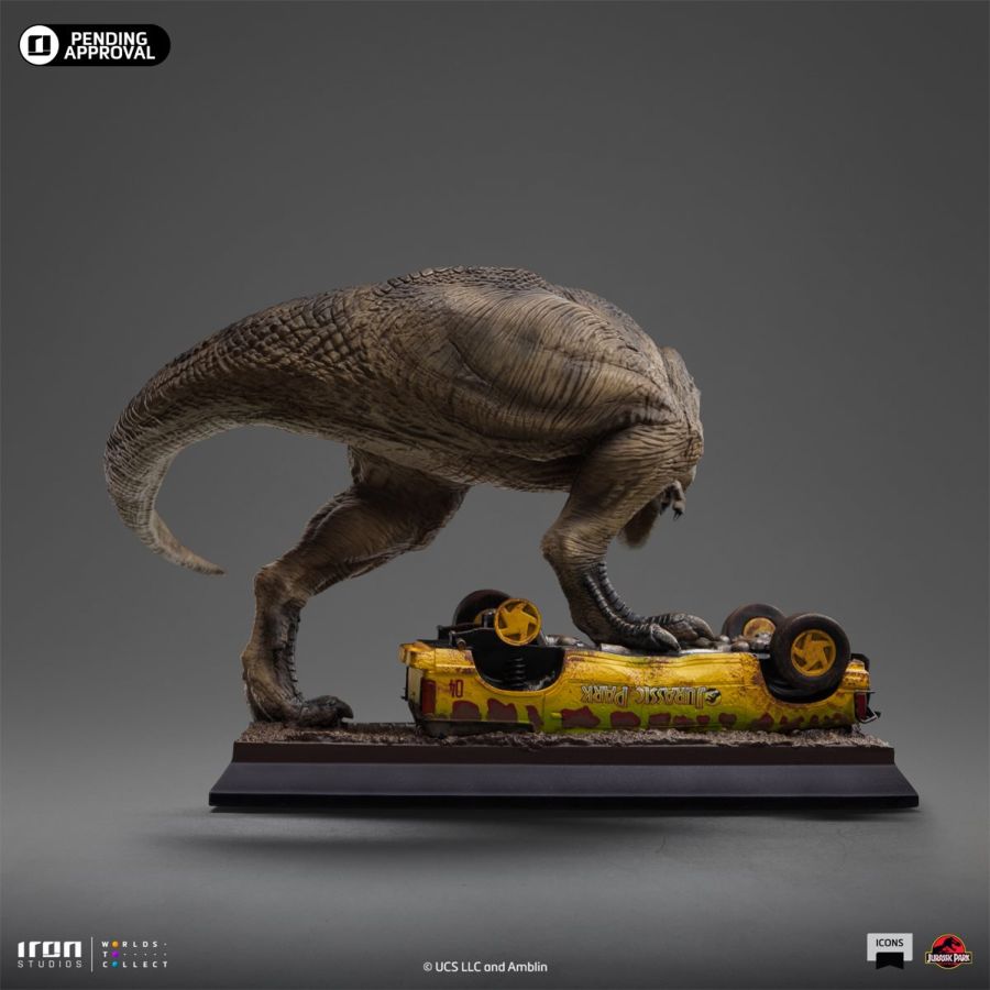 Jurassic Park - T-Rex Attack Icons Statue