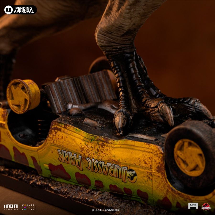 Jurassic Park - T-Rex Attack Icons Statue