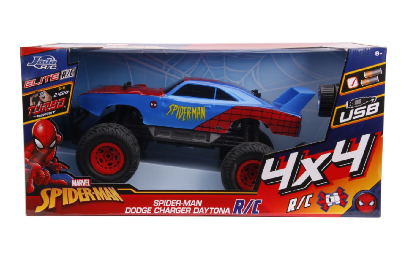 Hollywood Rides - Dodge Charger Daytona (Spider-Man) 1:12 Remote Control Car