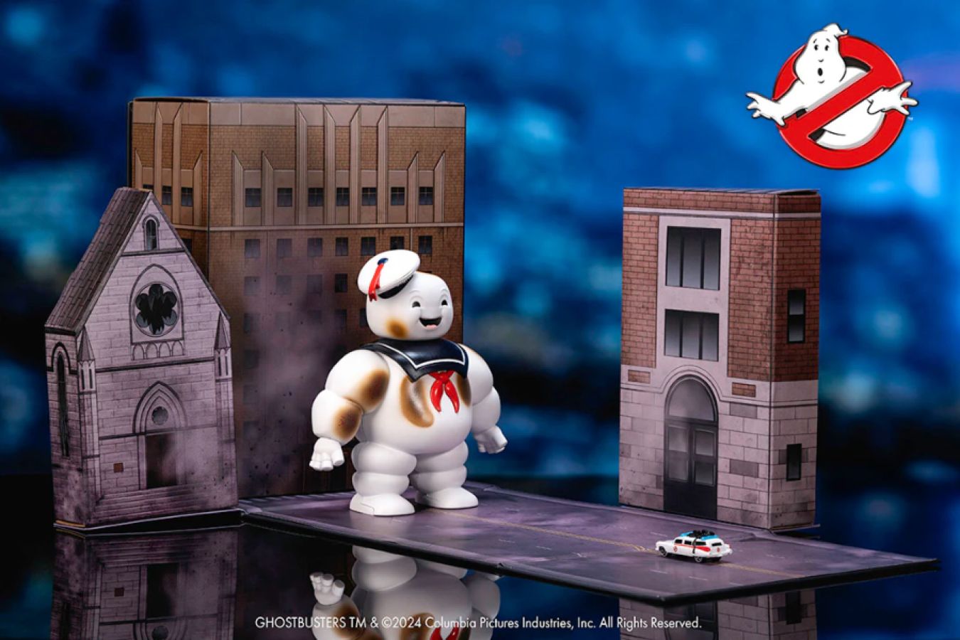 Ghostbusters - StayPuft 6" with Ecto-1 (Next Level) Nano Set