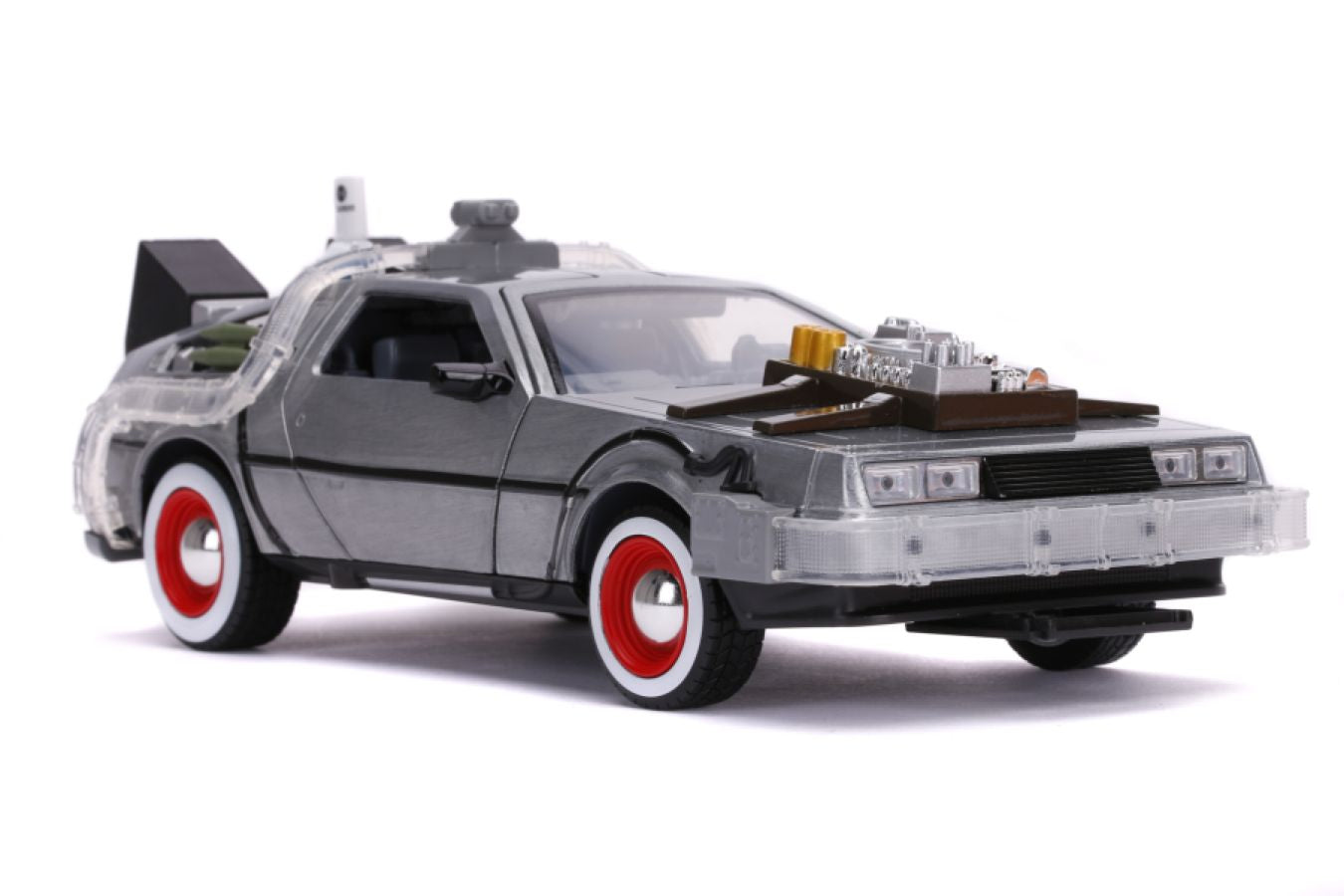 Back to the Future Part III - Time Machine Raw Metal 1:24 Scale Hollywood Ride