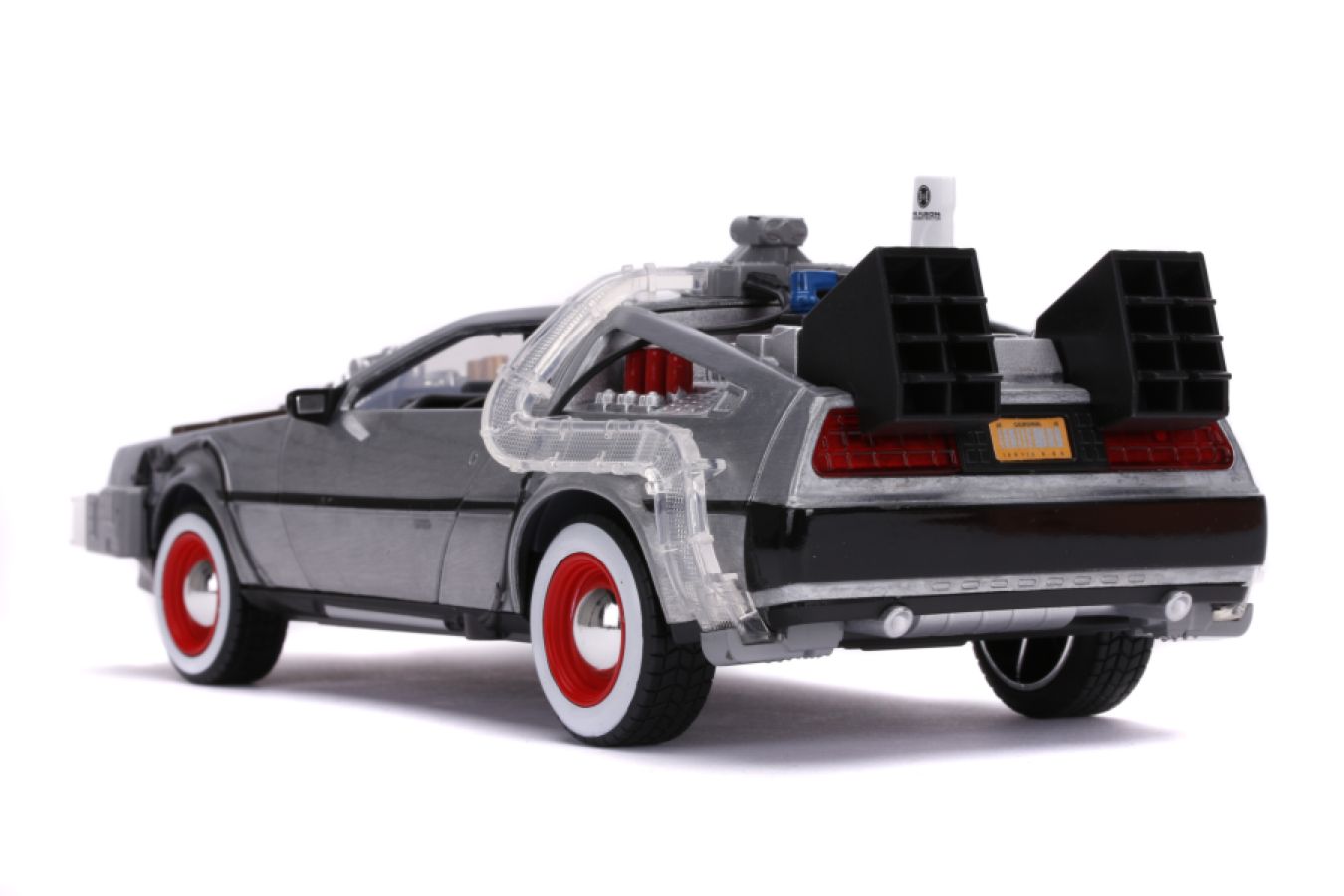 Back to the Future Part III - Time Machine Raw Metal 1:24 Scale Hollywood Ride