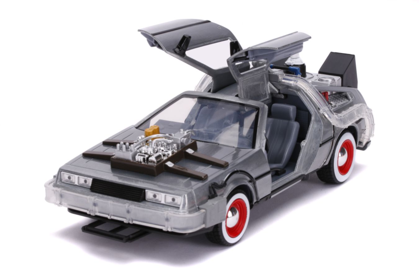 Back to the Future Part III - Time Machine Raw Metal 1:24 Scale Hollywood Ride