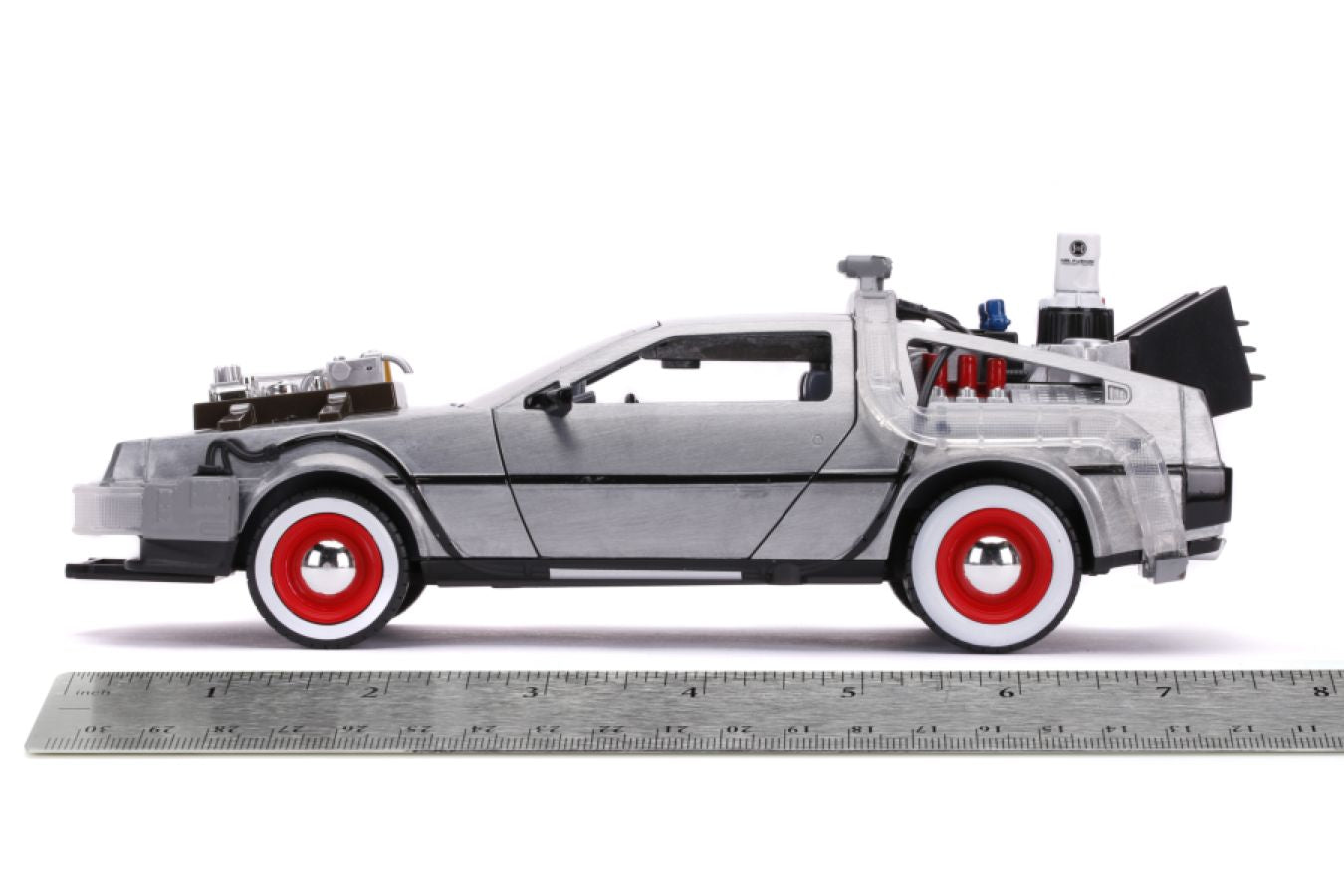 Back to the Future Part III - Time Machine Raw Metal 1:24 Scale Hollywood Ride