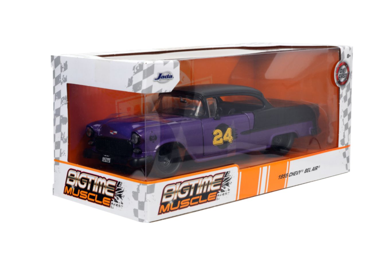 Big Time Muscle - 1955 Chevy Bel Air Chop Top 1:24 Scale Diecast Vehicle