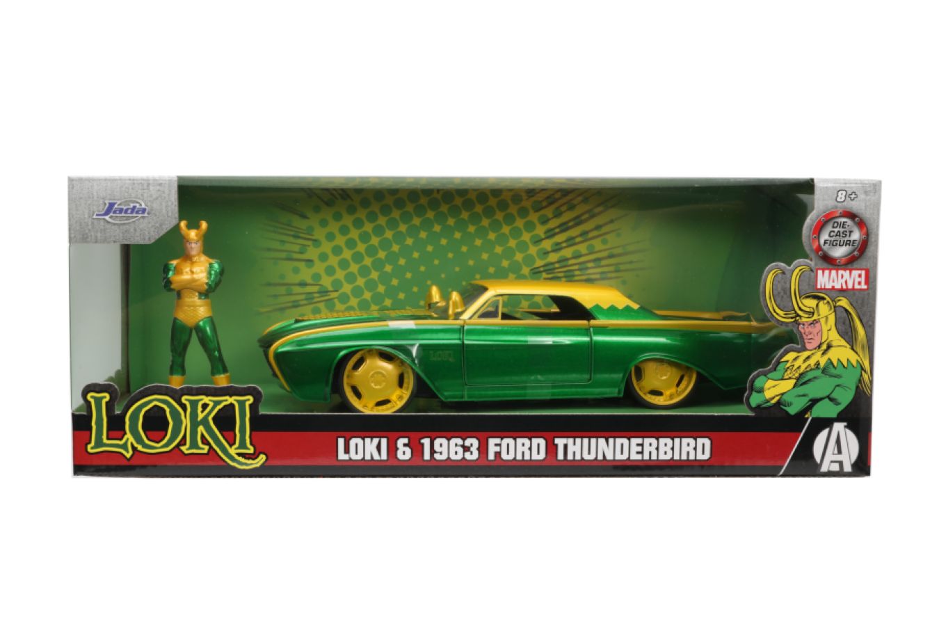 Marvel Comics - Loki & 1963 Ford Thunderbird 1:24 Scale