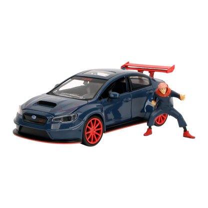 Jujutsu Kaisen - 1:24 2016 Subaru WRX STI Diecast Vehicle with Yuji Itadori 2.75" Figure