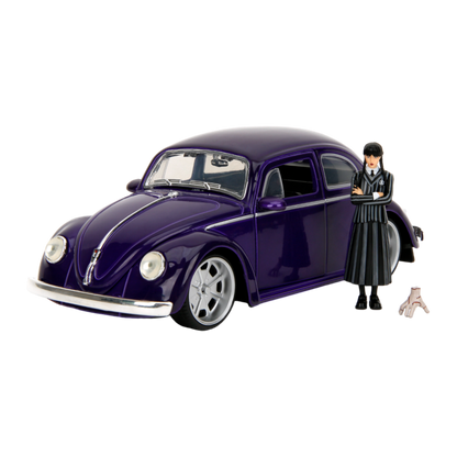 Wednesday (TV) - VW Beetle (with Wednesday) 1:24 Scale Diecast Vehicle