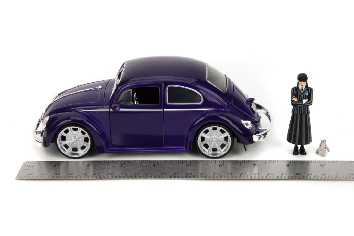 Wednesday (TV) - VW Beetle (with Wednesday) 1:24 Scale Diecast Vehicle