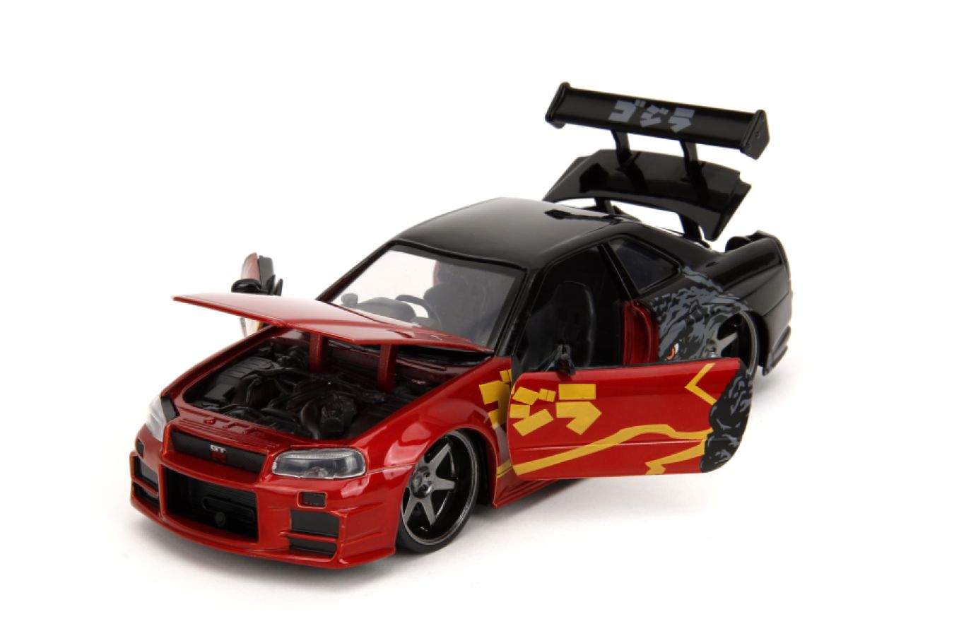 Godzilla - Nissan GTR 1:24 Scale Diecast Vehicle