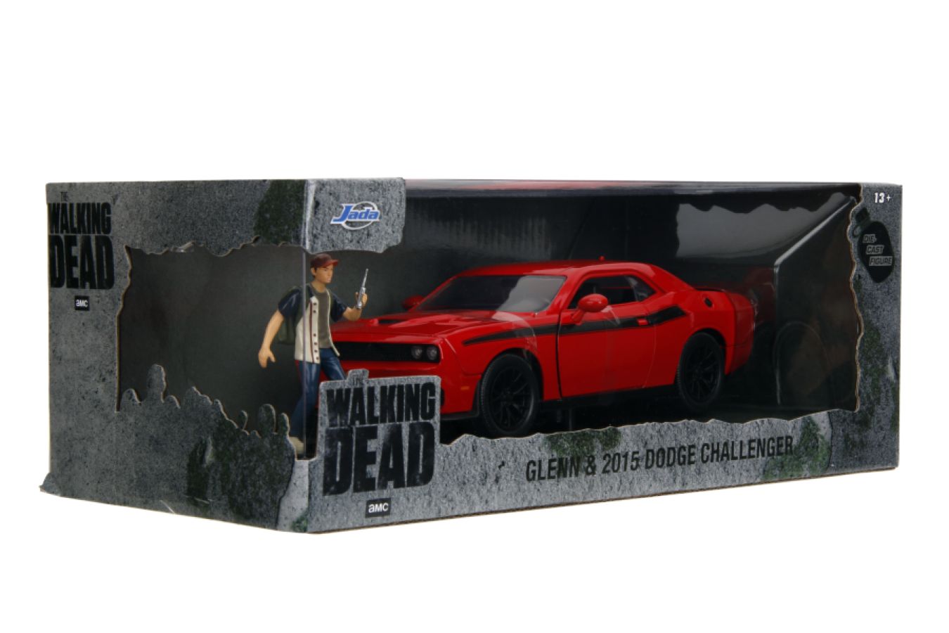 The Walking Dead - Glenn with 2015 Dodge Challenger 1:24 Scale Diecast Vehicle Set