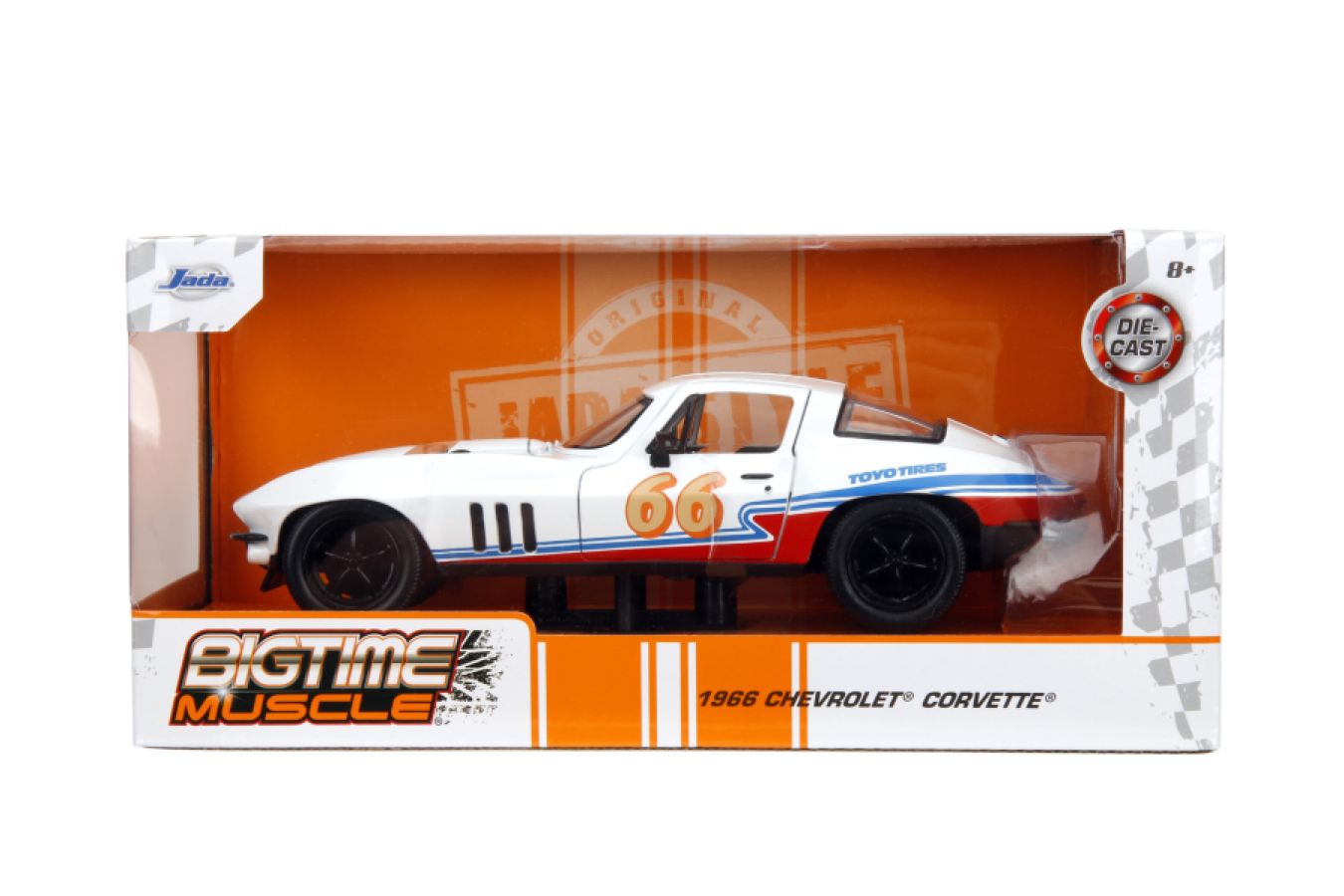 Big Time Muscle: Dark Horse - 1966 Chevorlet Corvette 1:24 Scale Die-cast Vehicle