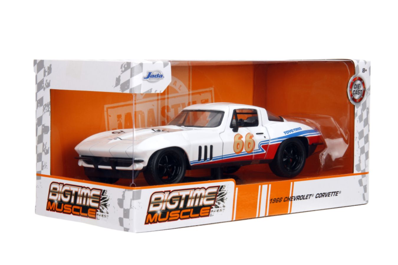 Big Time Muscle: Dark Horse - 1966 Chevorlet Corvette 1:24 Scale Die-cast Vehicle