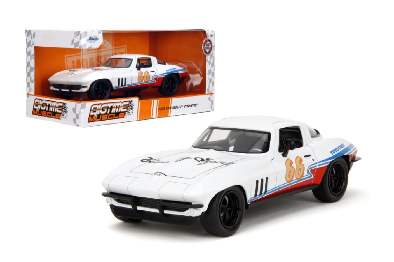 Big Time Muscle: Dark Horse - 1966 Chevorlet Corvette 1:24 Scale Die-cast Vehicle