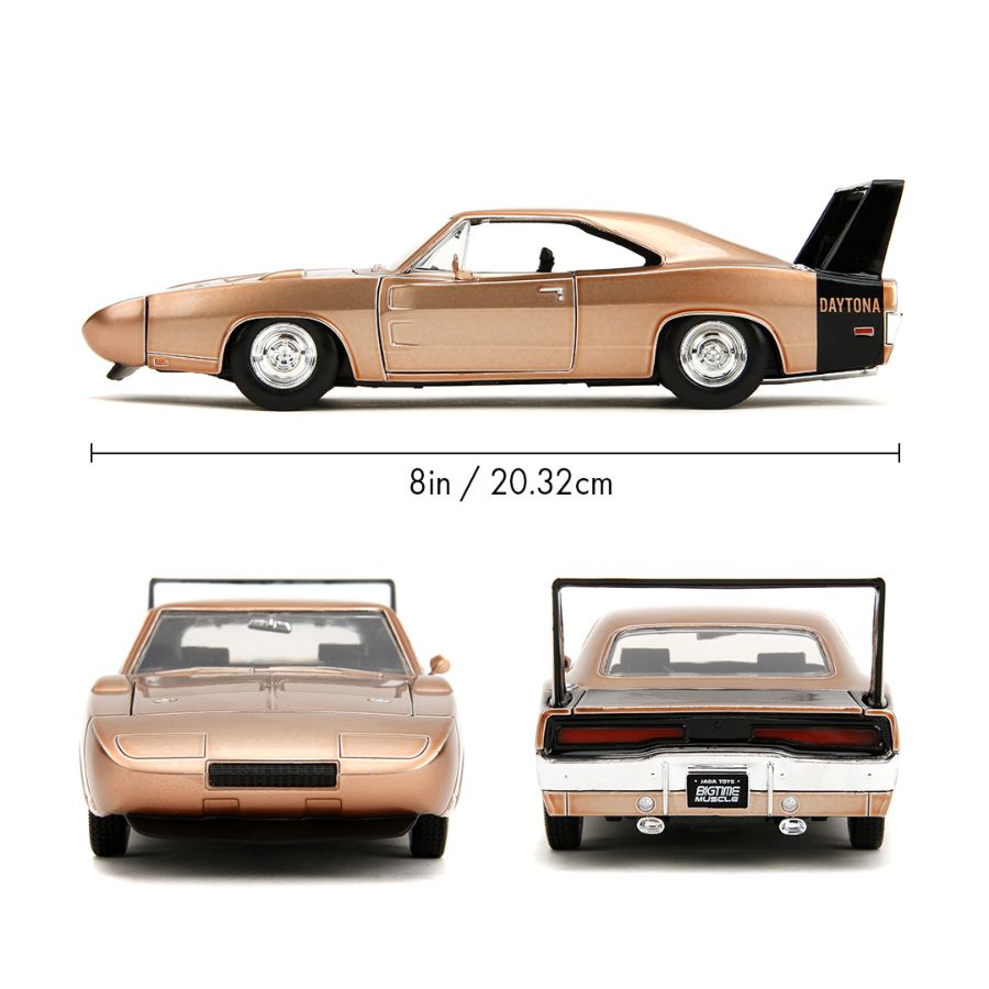 Big Time Muscle - 1969 Dodge Charger Daytona 1:24 Scale Diecast Vehicle