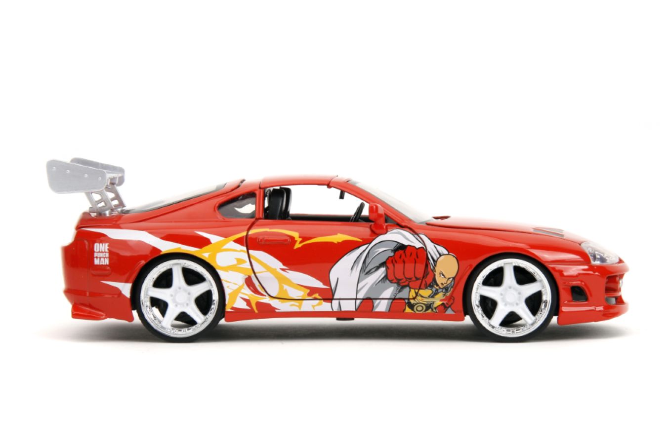 One Punch Man - Saitama with 1995 Toyota Supra V2 1:24 Scale Diecast Vehicle