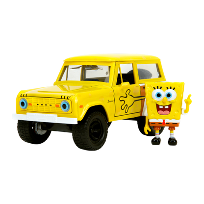 Spongebob Squarepants - 1972 Ford Bronco (with Spongebob) 1:24 Scale Diecast Vehicle