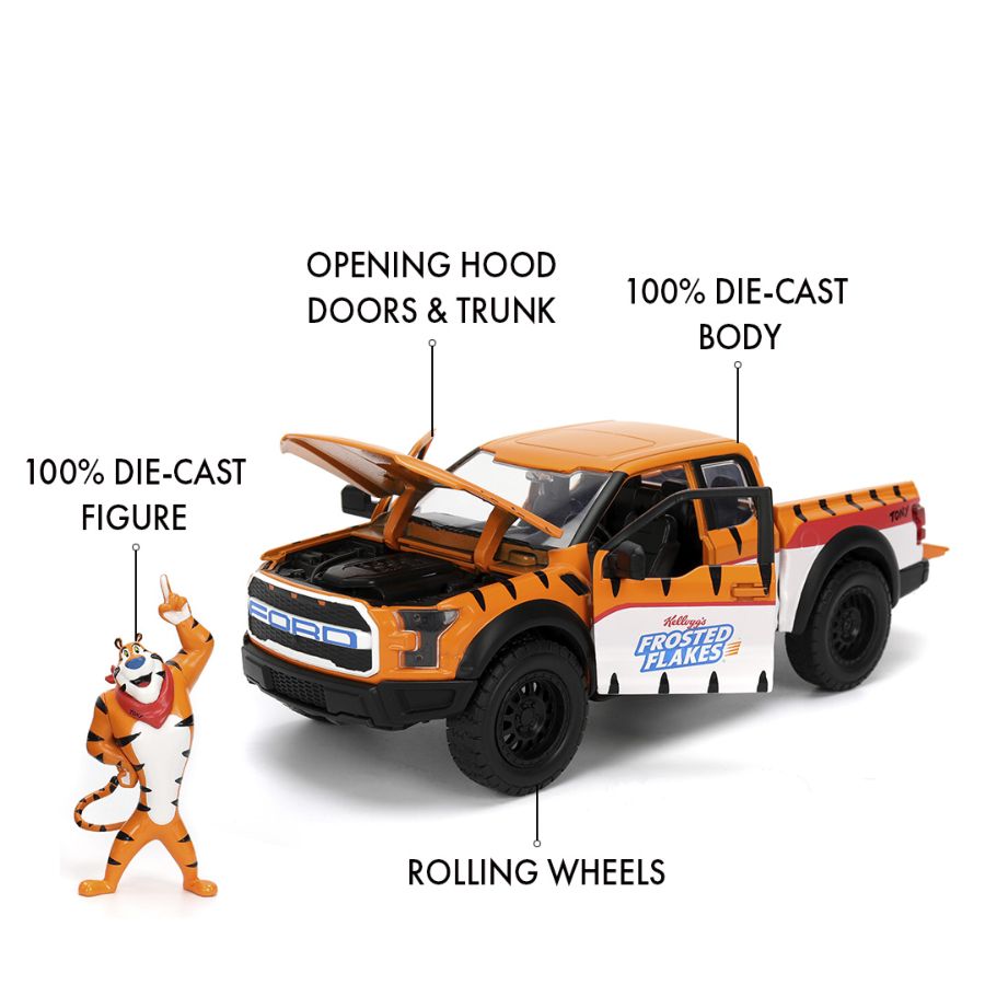 Kellogs - 1:24 Scale Ford F150 Raptor Diecast Vehicle with Tony the Tiger