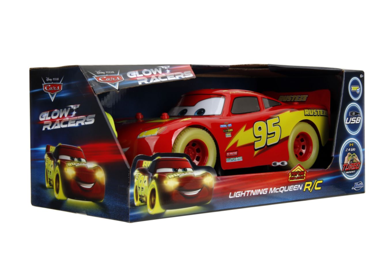 Cars - 1:14 Lightning Mcqueen (Glow) Remote Control Car