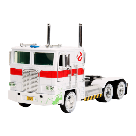 Hollywood Rides - Optimus Prime X Ghostbusters Ecto-1 Mash-up 1:24 Scale Diecast Vehicle