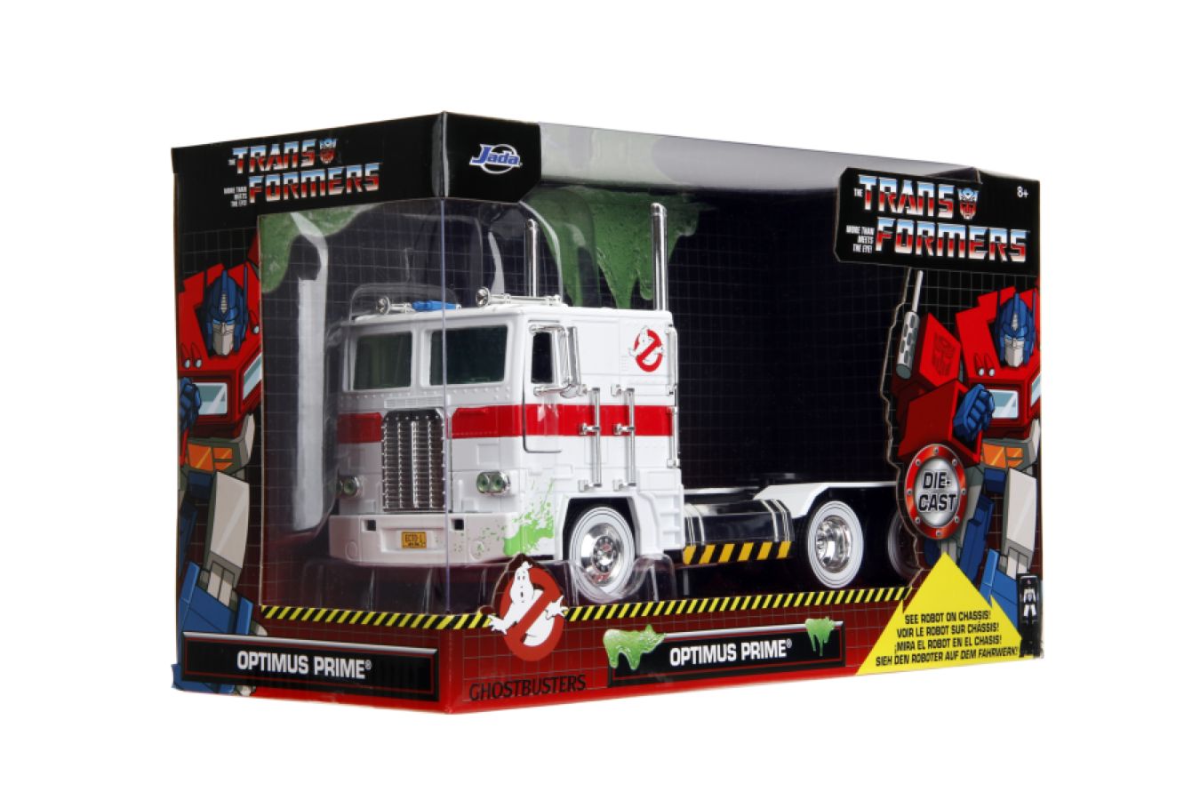 Hollywood Rides - Optimus Prime X Ghostbusters Ecto-1 Mash-up 1:24 Scale Diecast Vehicle