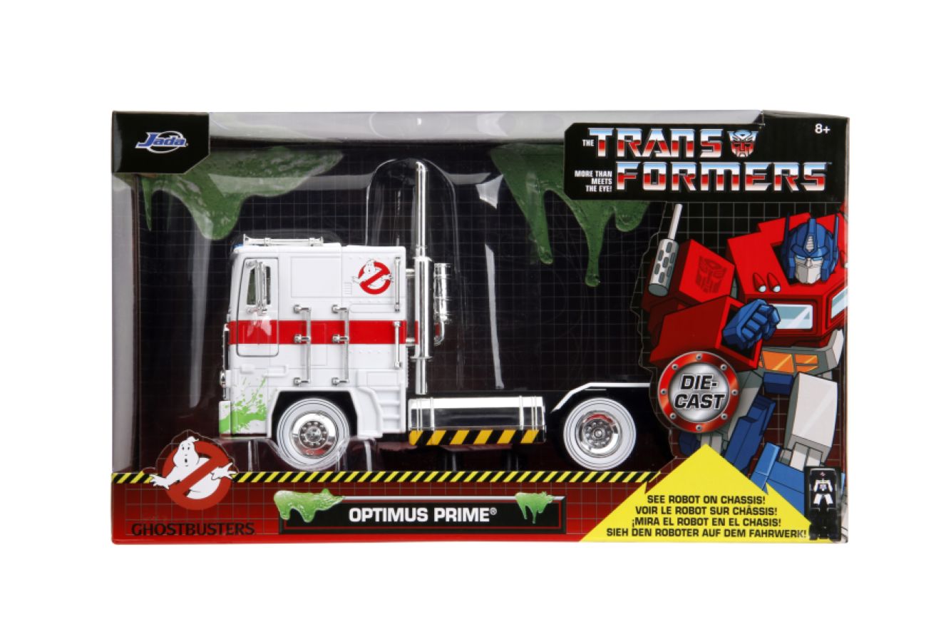 Hollywood Rides - Optimus Prime X Ghostbusters Ecto-1 Mash-up 1:24 Scale Diecast Vehicle