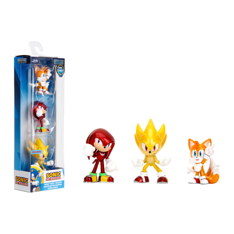 Sonic the Hedgehog - 2.5" Metalfigs Diecast 3-Pack