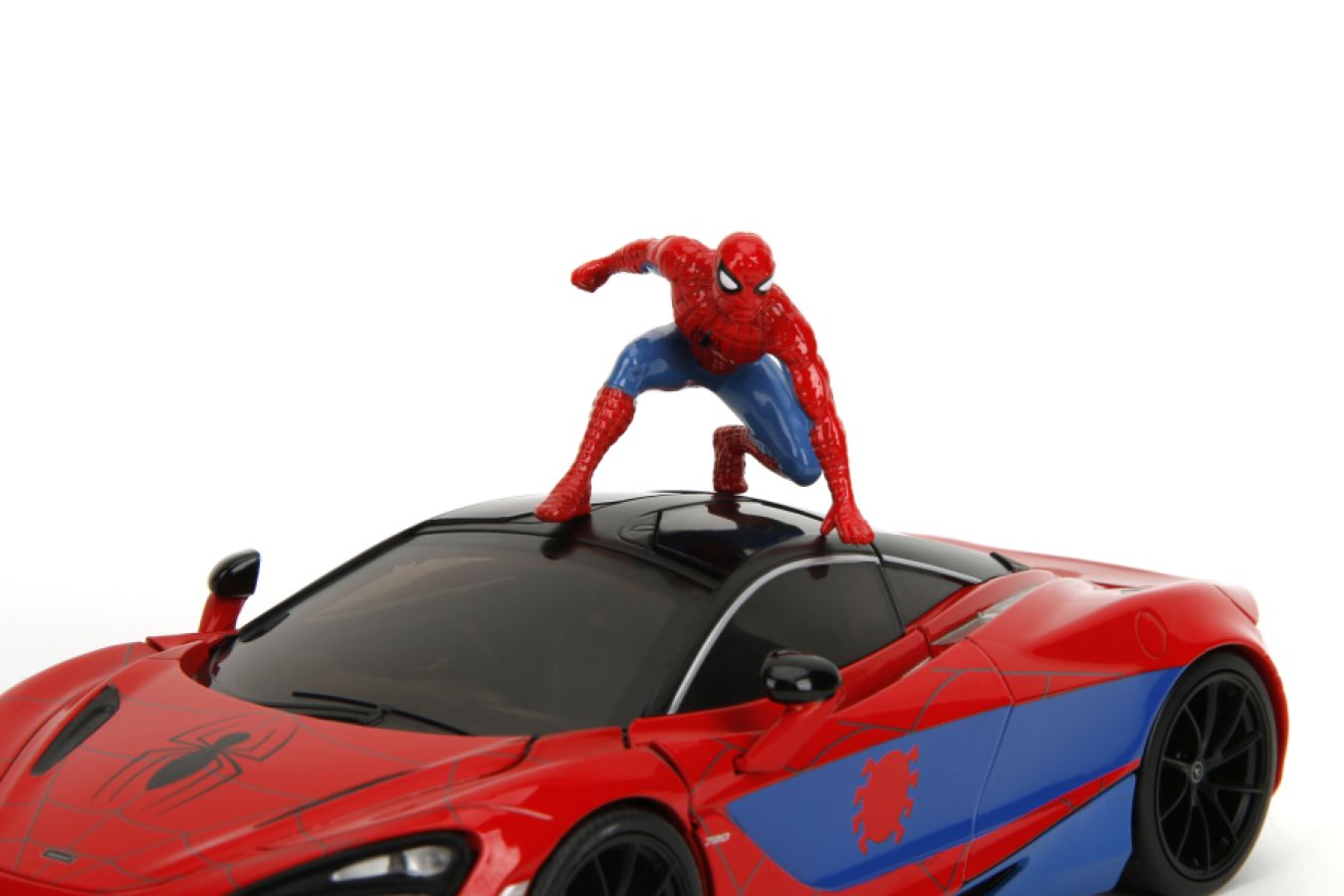 Hollywood Rides - Spider-Man with McLaren 720S 1:24 Scale Diecast Vehicle Set