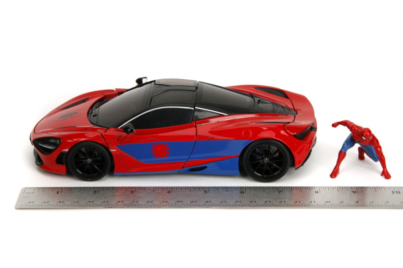 Hollywood Rides - Spider-Man with McLaren 720S 1:24 Scale Diecast Vehicle Set