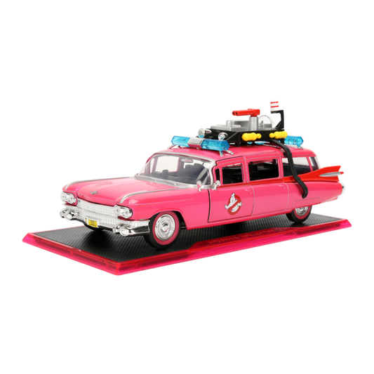 Pink Slips - Ghostbusters Ecto-1 (Pink) 1:24 Scale Diecast Vehicle