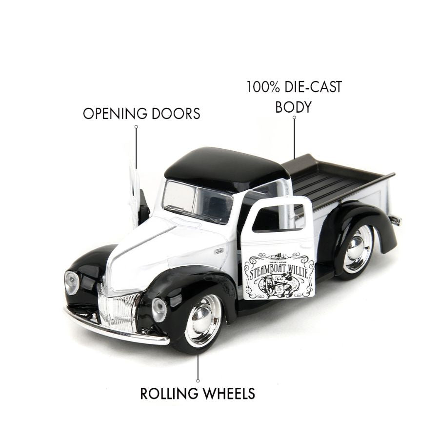 Disney - 1:32 Steamboat Willie 1941 Ford Pickup Diecast Vehicle