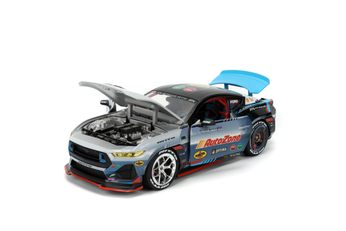 Big Time Muscle - James Deane 2024 Ford Mustang RTR Racing 1:24 Scale Diecast Vehicle