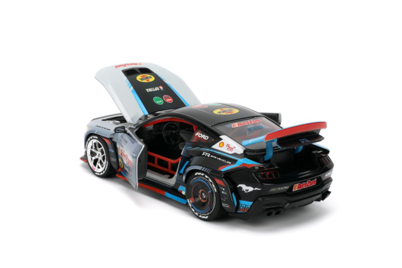 Big Time Muscle - James Deane 2024 Ford Mustang RTR Racing 1:24 Scale Diecast Vehicle