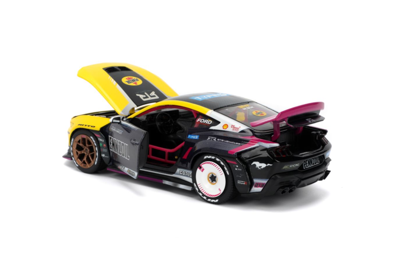 Big Time Muscle - Ben Hobson 2024 Ford Mustang RTR Racing 1:24 Scale Diecast Vehicle