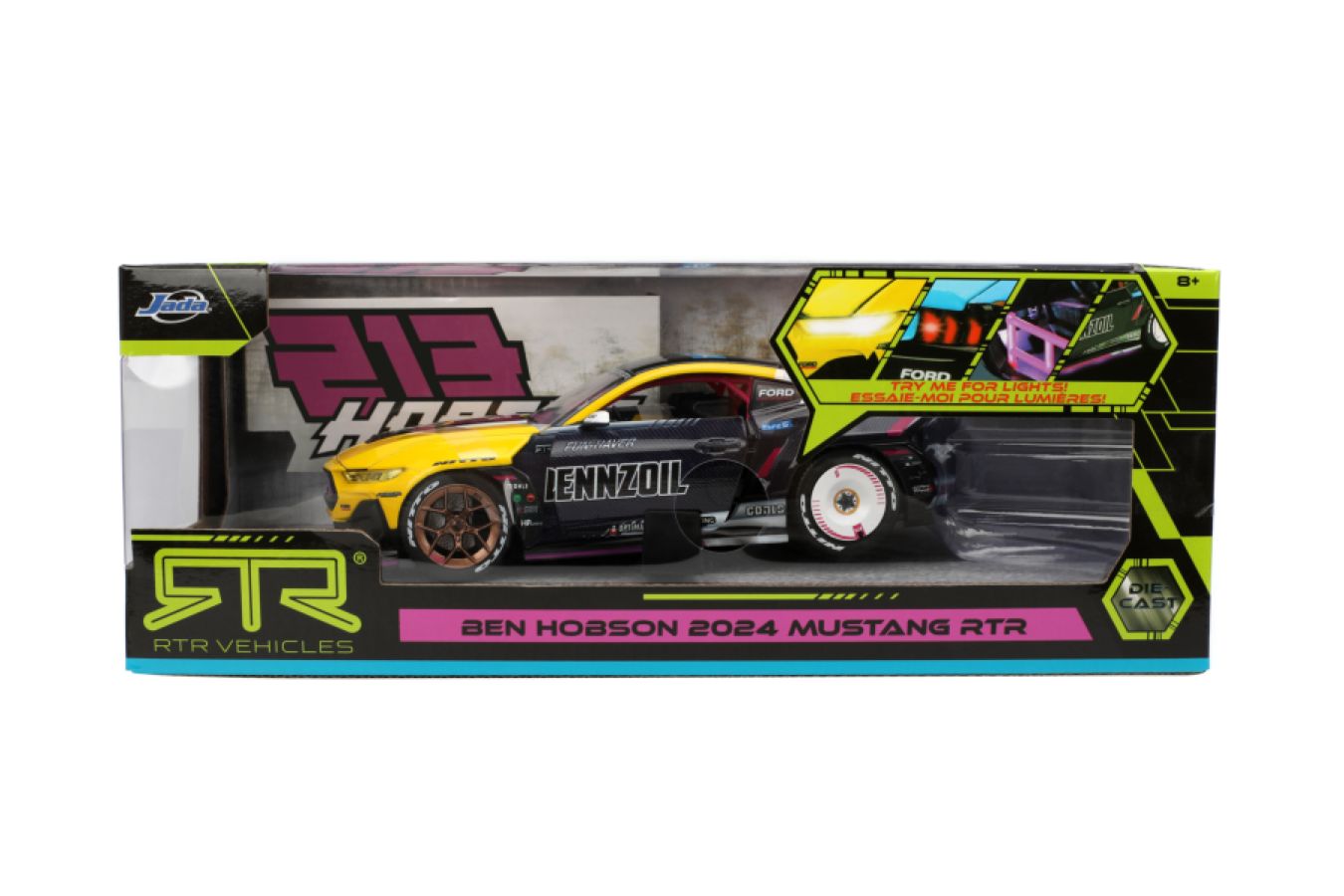 Big Time Muscle - Ben Hobson 2024 Ford Mustang RTR Racing 1:24 Scale Diecast Vehicle