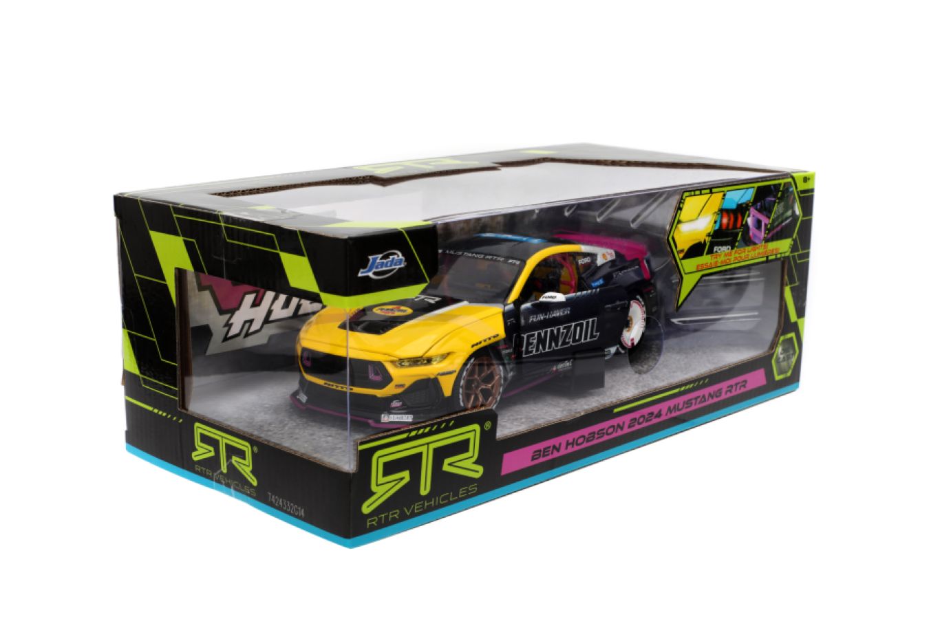 Big Time Muscle - Ben Hobson 2024 Ford Mustang RTR Racing 1:24 Scale Diecast Vehicle