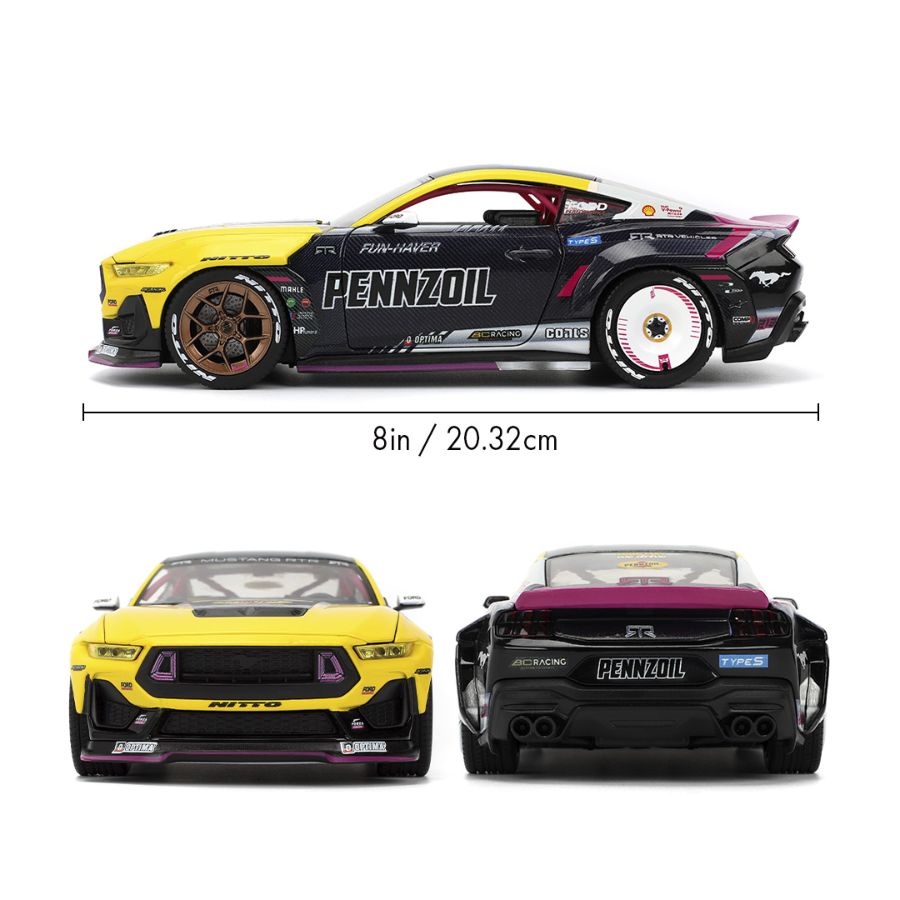 Big Time Muscle - Ben Hobson 2024 Ford Mustang RTR Racing 1:24 Scale Diecast Vehicle