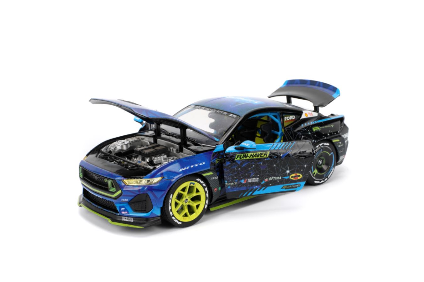 Big Time Muscle - Vaughn Gittin Jr 2024 Ford Mustang RTR Racing 1:24 Scale Diecast Vehicle