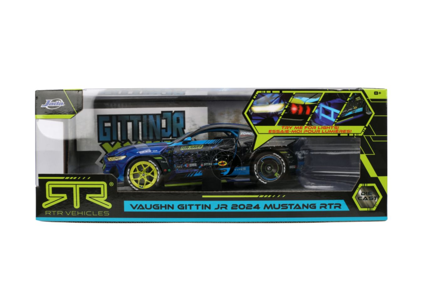 Big Time Muscle - Vaughn Gittin Jr 2024 Ford Mustang RTR Racing 1:24 Scale Diecast Vehicle