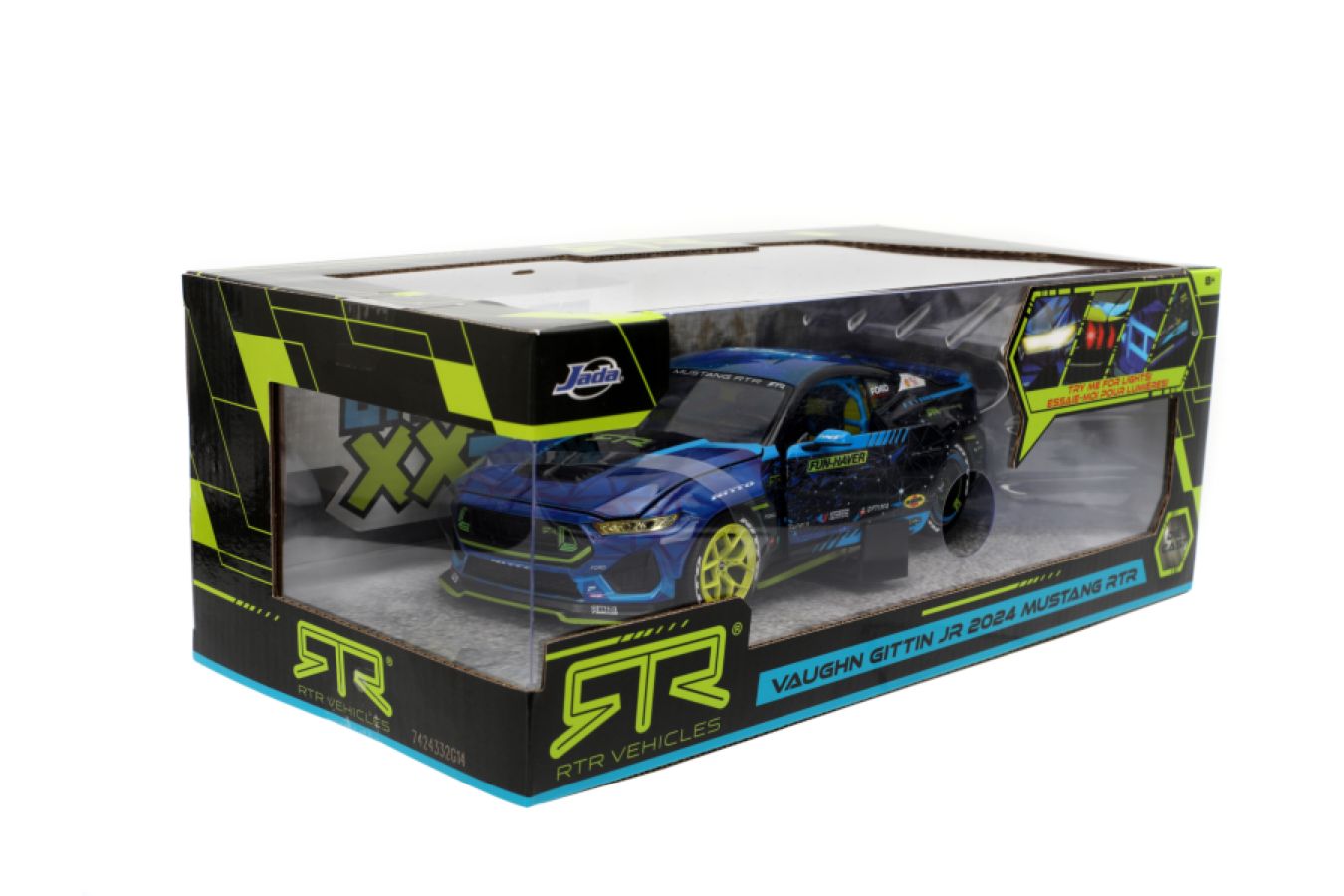 Big Time Muscle - Vaughn Gittin Jr 2024 Ford Mustang RTR Racing 1:24 Scale Diecast Vehicle