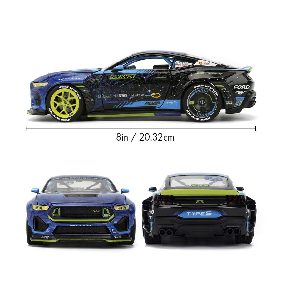 Big Time Muscle - Vaughn Gittin Jr 2024 Ford Mustang RTR Racing 1:24 Scale Diecast Vehicle