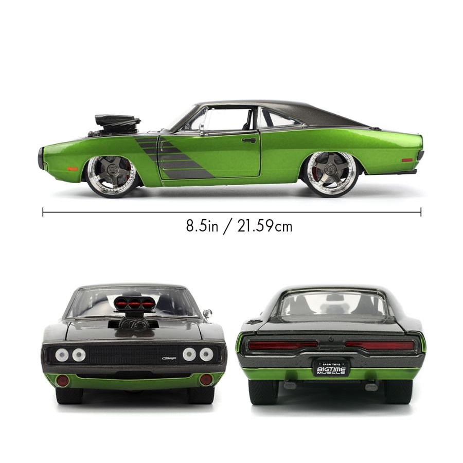 Big Time Muscle - 1:24 Scale 1970 Dodge Charger R/T Diecast Vehicle