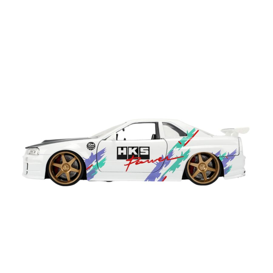 JDM Tuners - 2002 Nissan Skyline GTR R34 1:24 Scale Diecast Vehicle