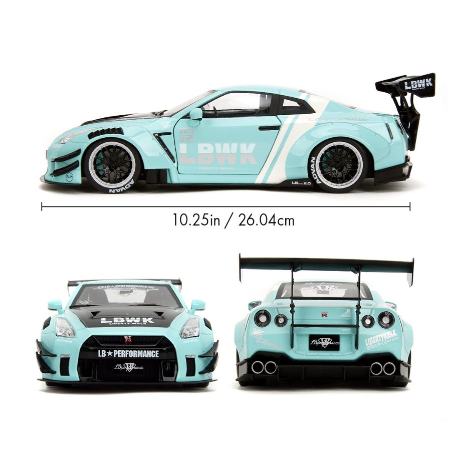 Pink Slips - Nissan GT-R R35 LBWK Body Kit Type 2.0 1:18 Scale Diecast Vehicle