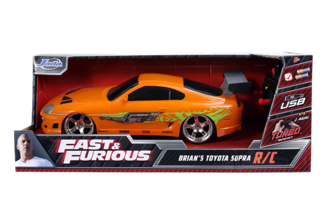 Fast & Furious - 1995 Toyota Supra 1:16 Scale Remote Control Car