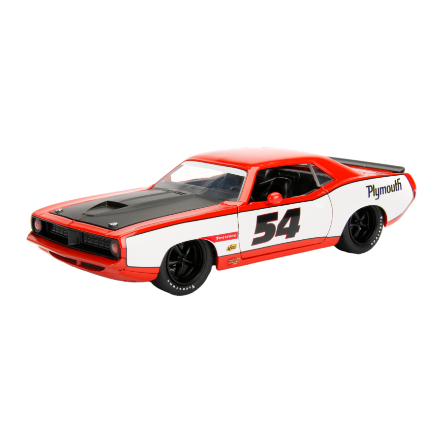 Big Time Muscle - 1973 Plymouth Barracuda 1:24 Scale Diecast Vehicle