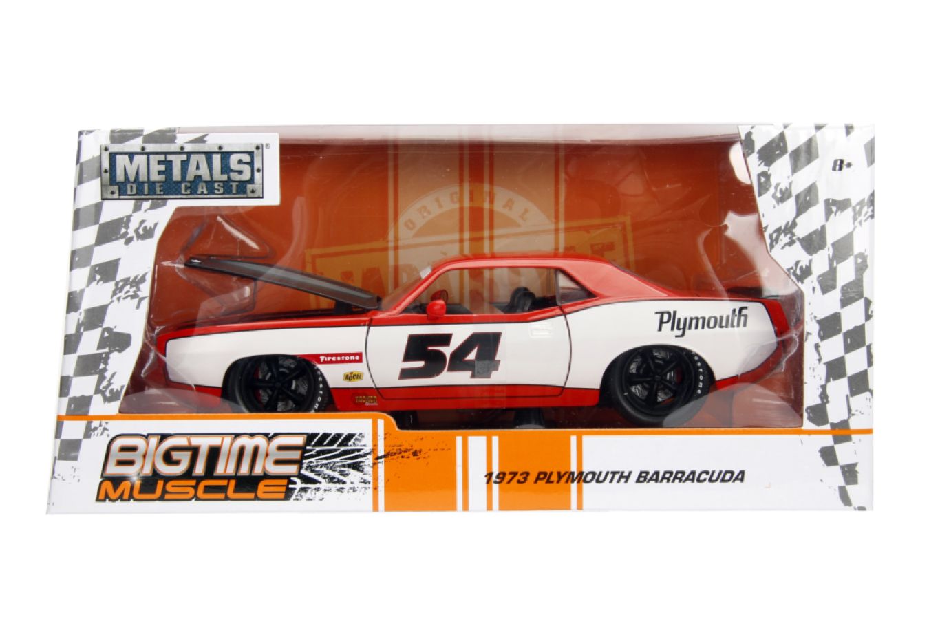 Big Time Muscle - 1973 Plymouth Barracuda 1:24 Scale Diecast Vehicle