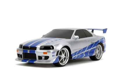 Fast & Furious - 2002 Nissan Skyline GT-R (BNR34) 1:16 Scale Remote Control Car